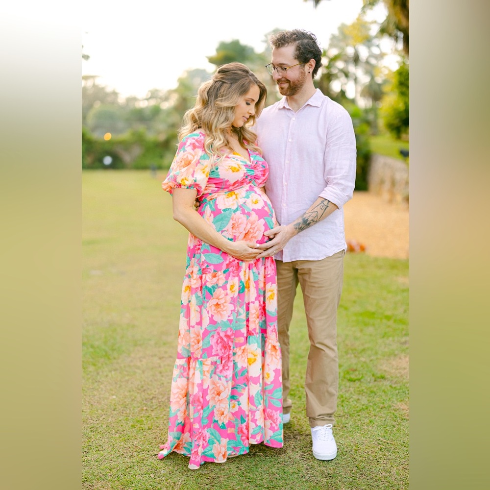 Pink Blush Maternity Maxi Dress